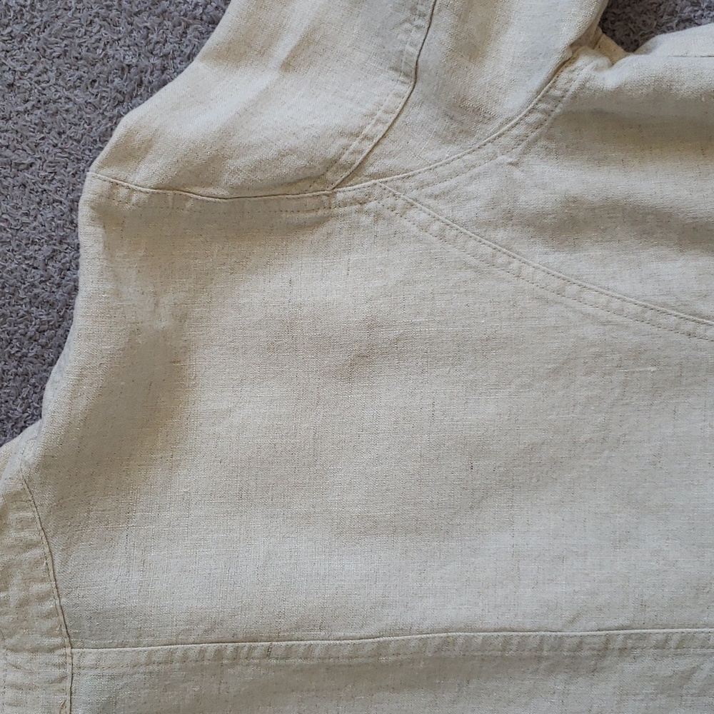 Linen button down jacket for women - Picture 8 of 12